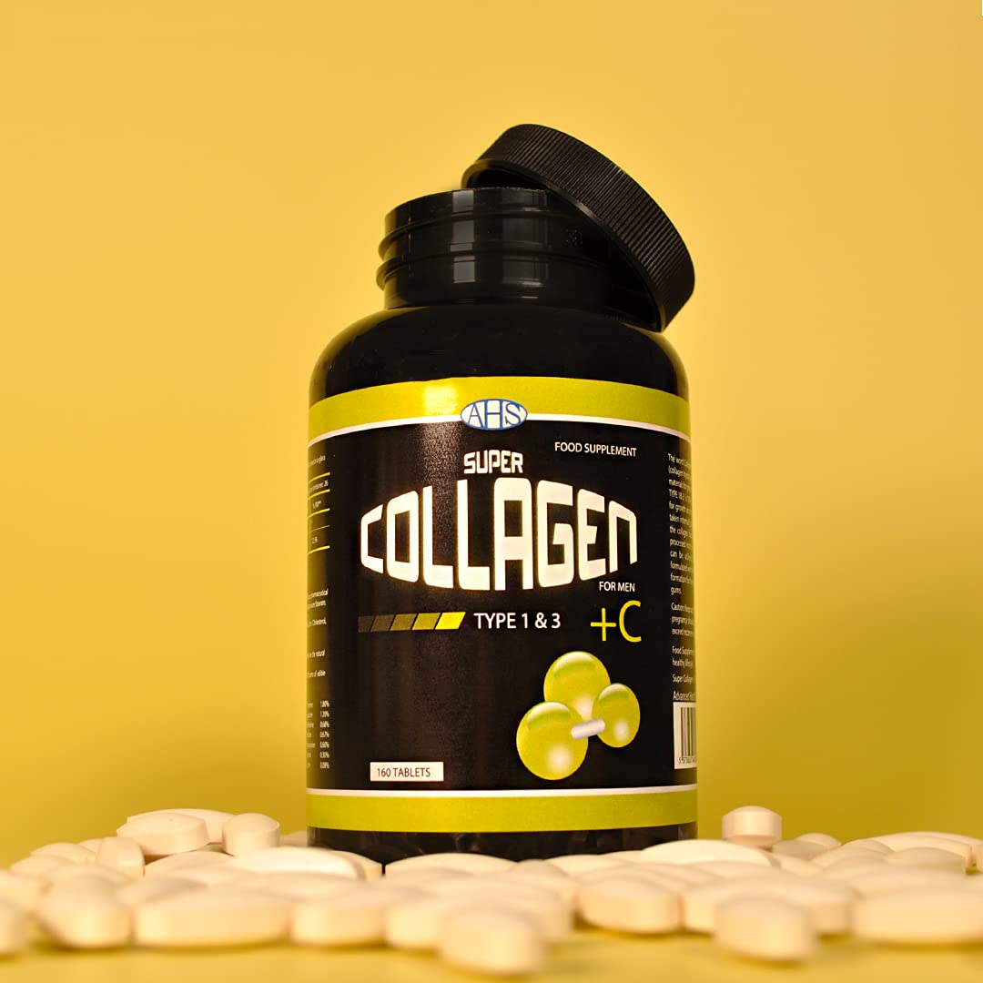 AHS Super Collagen + VIT C Types 1&3 for Men ( 6000MG Per Serving)