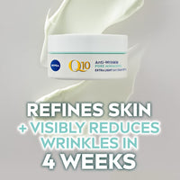 NIVEA Q10 Anti-Wrinkle Power Pore Minimising Day Cream SPF 15 (50ml), Anti-Wrinkle Face Cream with Skin Identical Q10 and Algae Extract, Face Cream for More Refined Skin