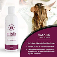 M-Folia M-FOLIA Conditioner Dual Pack 2x 250ml A Light Cream Rinse Conditioning Treatment for Scalp Psoriasis & Eczema containing Pure Mahonia Aquifolium & a Special Blend of Aromatherapy Oils