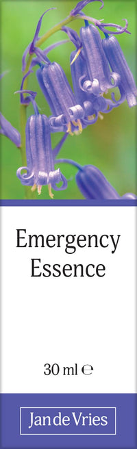 Jan De Vries Emergency Essence | Calm & Steady the Emotions | Contains Star of Bethlehem, Bluebell & Yarrow | 30ml
