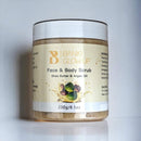 Natural Shea Butter & Argan Oil Face & Body Scrub Exfoliating Body Scrub & Exfoliator - Skincare Remove, Rejuvenating & Softening - Deep Cleansing