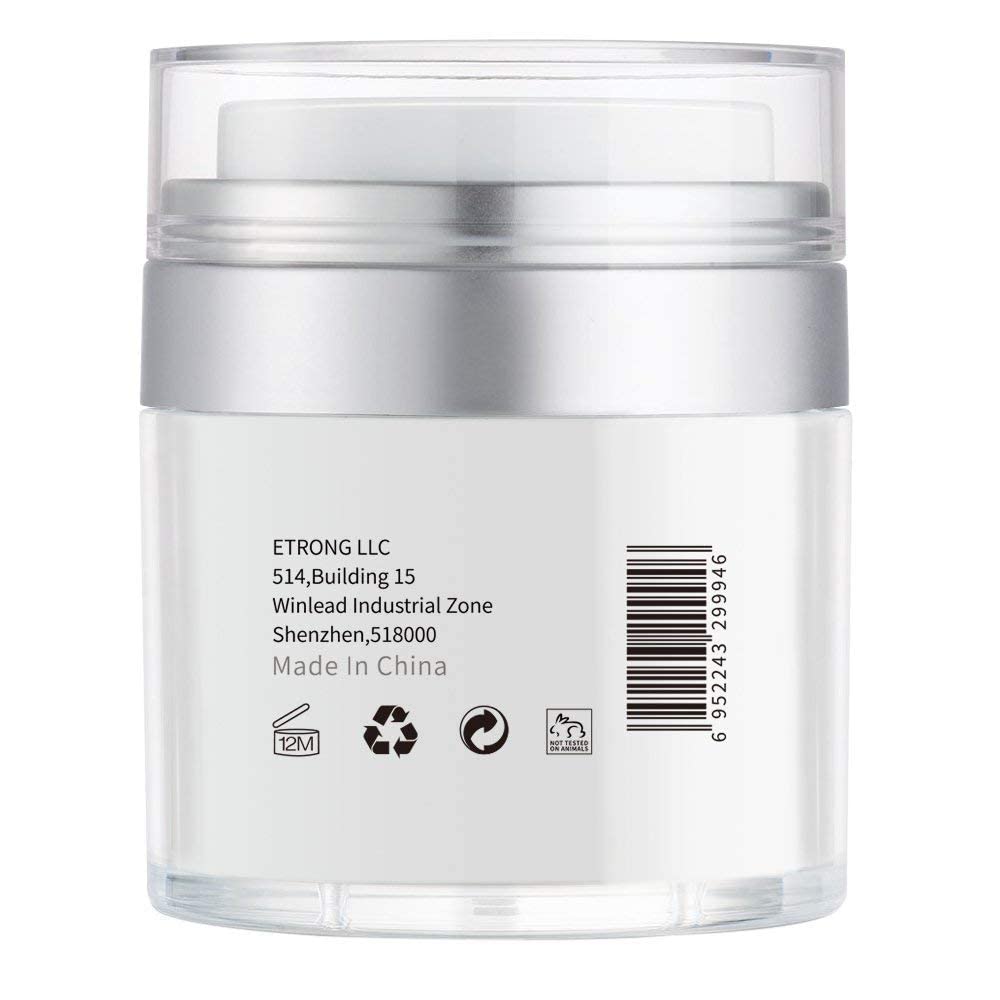 Retinol Moisturizer Cream,ETRONG Anti-aging Wrinkle Night/Day Cream for Face and Eye with 2.5% Retinol,Hyaluronic,Vitamin E and Jojoba Oil (100 ml)