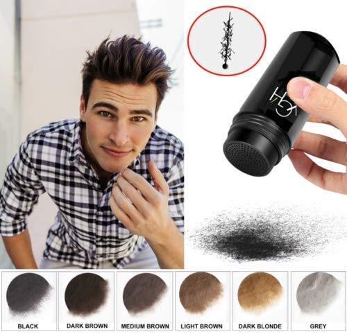 YGH Hair Building Fibers - Conceals Hair Loss in 15 Seconds - 100% Undetectable - 0.98 oz / 28g Bottle - Instantly Thicken Thinning Hair (Auburn)