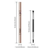 KYDA 3 Dots Liquid Eyebrow Pencil, Grey Brown, Tattoo Brow Tint, Define Natural Brow with Soft Slim Tips, Brow Definer Pen, Dot-by-Dot Application, Lasting Quick Dry Formula