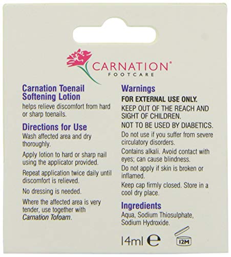 Carnation, Toenail Softening Lotion, 14ml