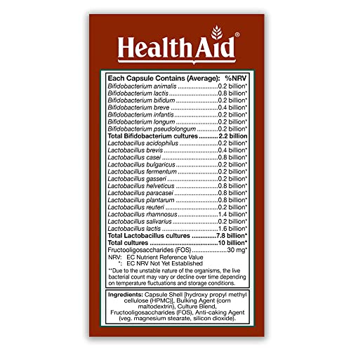 HealthAid DailyProbio Vegi Capsules, 30 -Count