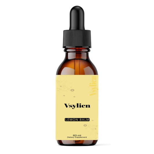 VSYLICN Lemon Balm Extract Drop, 60ml 2 Months Supply – High Strength Vegan Melissa for Anxiety, Sleep Support Supplement - Gluten Free, Non-GMO, Vegan