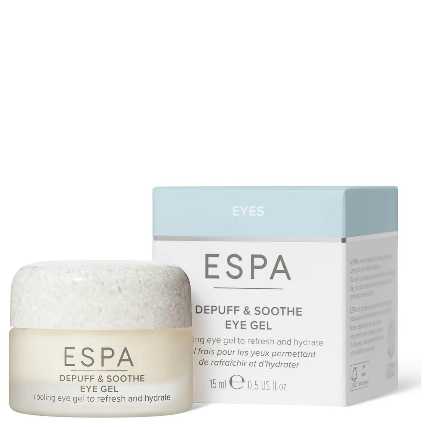 ESPA | Depuff & Soothe Eye Gel | 15ml | Hyaluronic Acid | Reduce Dark Circles | Combat Dryness
