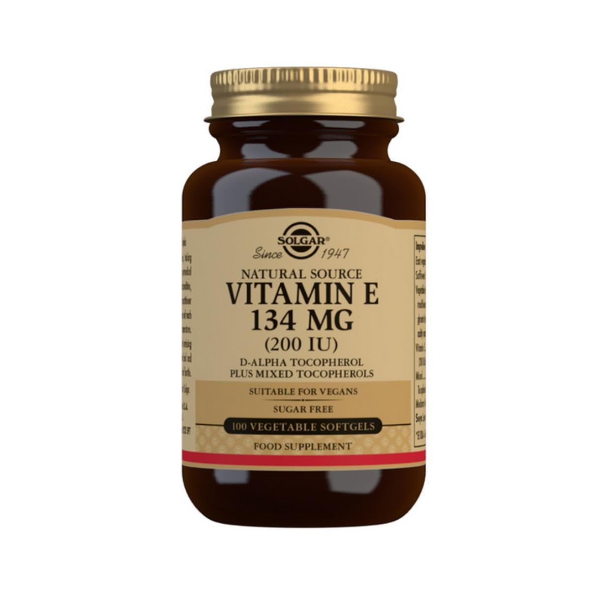 SOLGAR Solgar Vitamin E 134mg 200 UI 50 Vegetable Softgels