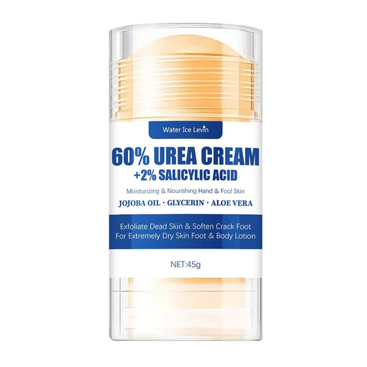 NLFOX 60 Urea Foot Cream - Heel Balm Foot Cream for Cracked Heels and Dry Skin - Urea Cream for Very Dry Feet and Hands - blue stick