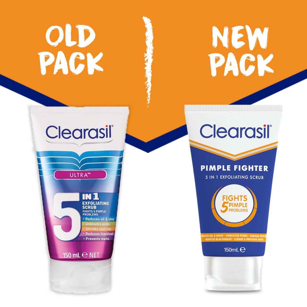 Clearasil 5 in 1 Multi-Action Exfoliating Face Scrub 150ml