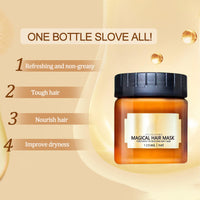 Keratin Hair Mask - Hair Root Restoration - Deep Conditioning Solution for Elastic, Lustrous, Soft Hair - Keratin Straightening Kit - 120ml