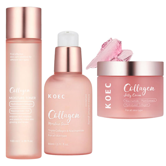 IZBEAUVO Collagen Jelly Face Cream Set