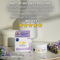 NIVEA Q10 Anti-Wrinkle Sensitive Firming Day Cream SPF 15 (50ml), Anti-Wrinkle Face Cream with Skin Identical Pure Q10 and Liquorice Extract, Sensitive Skin Face Cream