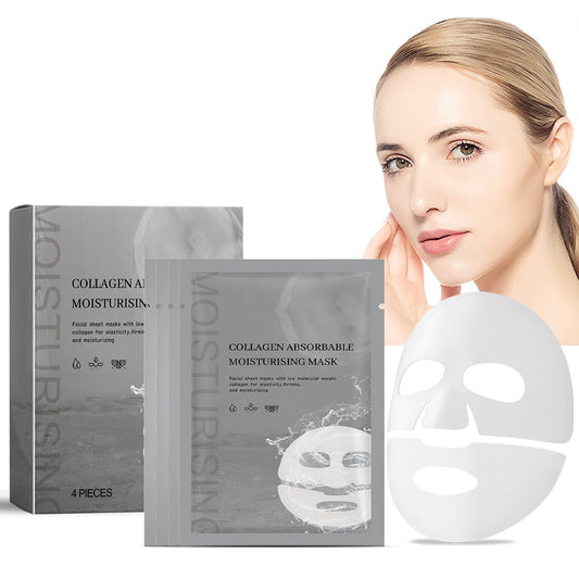 4PCS Collagen Face Mask Set for Deep Hydrating - Enhance Beauty for Radiant, Youthful Appearance - Ultimate Collagen Mask