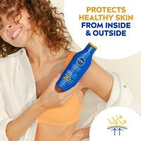 NIVEA SUN Protect & Moisture Sun Lotion SPF 20 (200 ml), Suncream with Vitamin E, Provides 48 Hour Moisture and Immediate UVA & UVB Protection