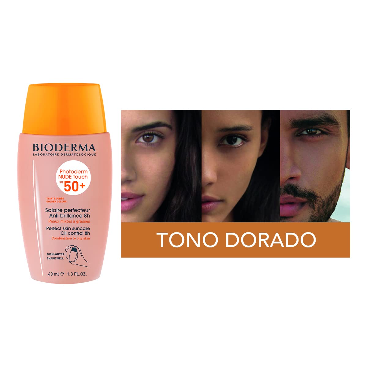 Bioderma Photoderm Nude Touch SPF 50+ 40ml - Golden