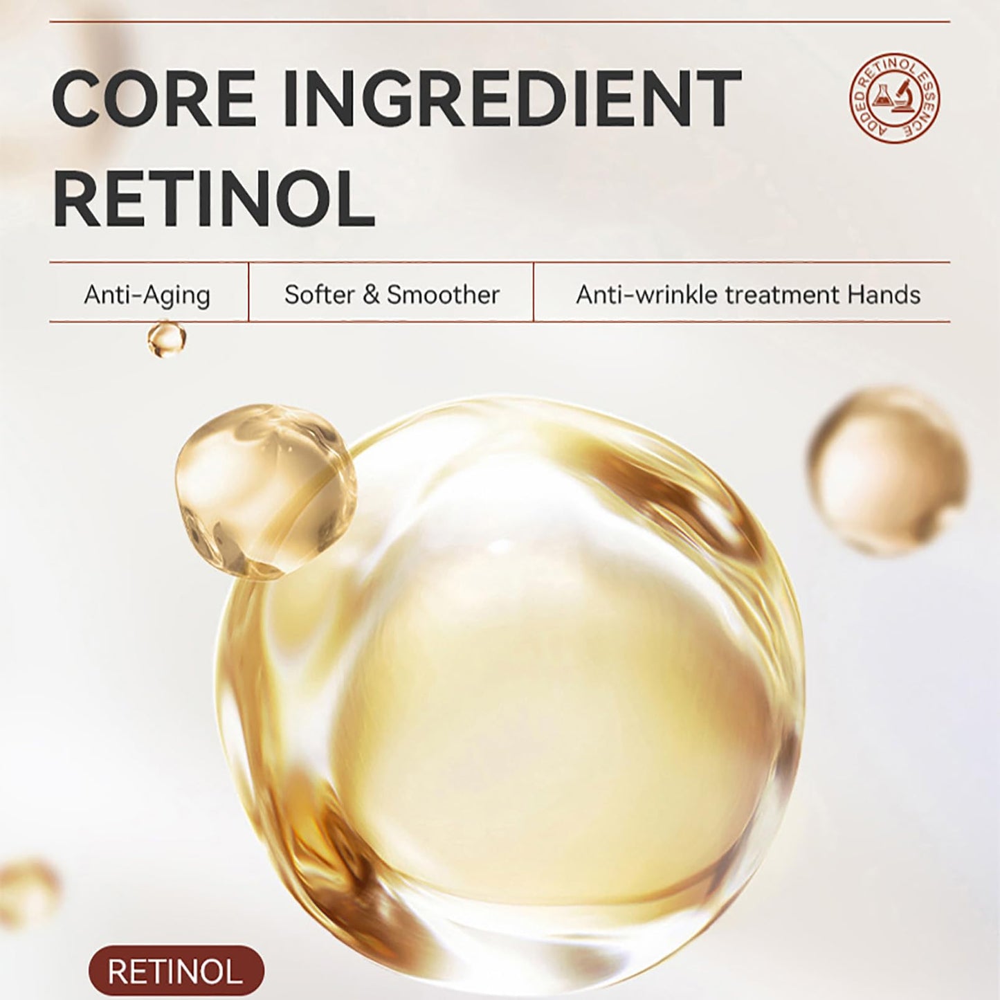 RubyTint Retinol Hand Cream for Women and Men – Nourishing Moisturizing Hand Lotion with Retinol, Softens and Hydrates Dry Hands, Lightweight Daily Care (50ML) (1pc)