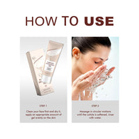 Exfoliating Gel for the Face, 50 g Brightening Exfoliating Whitening Gel Removes Dirt and Dead Skin, Natural Exfoliating Gel Reduces Skin Spots, Deep Cleansing and Smoothing for Face