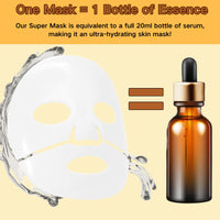 TBeautfave 3PCS Snail Mucin Collagen Face Mask - Glass Skin Face Mask Korean Skincare - Collagen Hydrating Mask Sheet with Hyaluronic Acid for Anti-Aging, Anti-Wrinkle, Deep Moisturizing&Firming