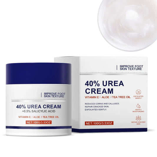 IZBEAUVO 40% Urea Foot Cream for cracked heels and Dry Skin – Cracked Heel Repair Cream & Intensive Foot Moisturiser – Targets Rough Skin Areas & Dry Feet Treatment - Suitable for all kinds of seasonal dryness