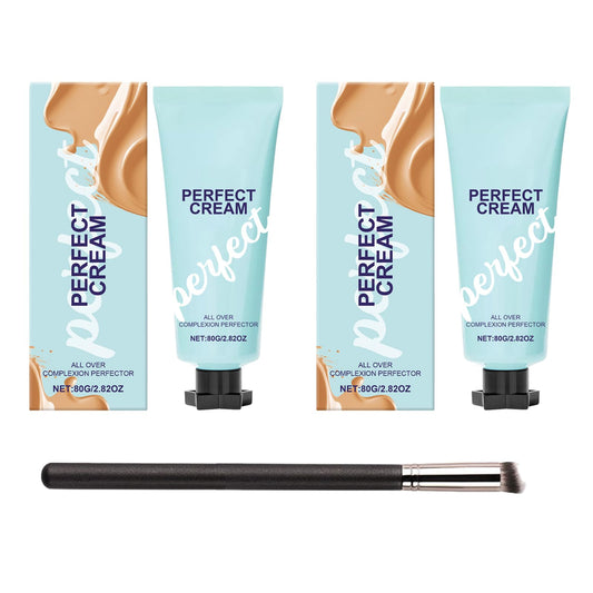 COWANIEE 2 Pcs Supreme Cream Body Makeup, Waterproof & Transfer-resistant Body Coverage Perfector,Hydrating Full Coverage Supreme Creme