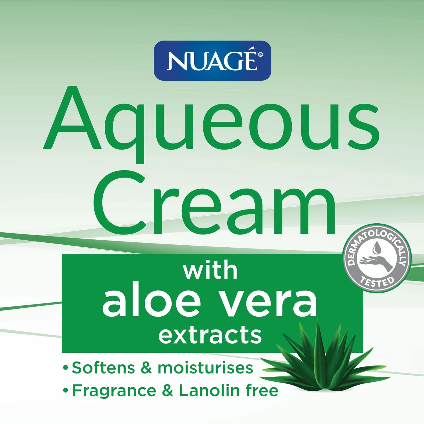 Nuage Aqueous Cream With Added Aloe Vera, 350Ml