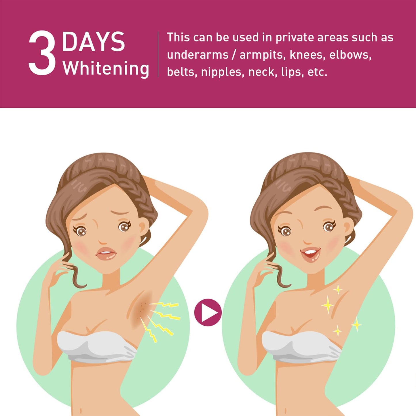 MrCuvaryas Underarm Whitening Cream, Whitening Cream, Skin Lightening Cream, Armpit Whitening Cream, Skin Whitening Cream for Knees with Vitamin E Cream, Lightening Cream for Knees& Elbows & Leg (Body Cream #1)