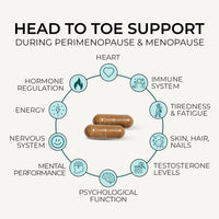Inspiriko Perimenopause & Menopause Supplements - 18-in-1 Menopause Complex with Phytoestrogens, SOYA Isoflavones, Perimenopause Vitamins & Minerals for Hormone Balance for Women, 60 Vegan Capsules