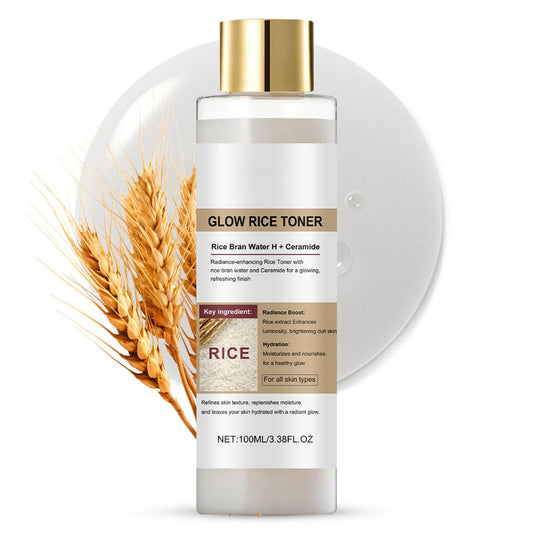 Peel Shot Glow Rice Water Toner for Face, Rice Toner Korean Skincare, Exfoliating Pore Minimizer - Hydrated Skin Cleansing Skin, Glow Serum 100ml for Radiant Skin