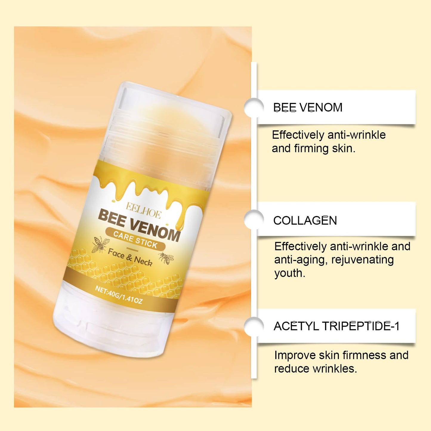IZBEAUVO Tighten and Lift Neck Cream,Tightening Cream Stick, Neck Firming Cream,Tightening and Repair Decolletage Cream,Neck Cream For Tighten & Lift Firming Neck Cream
