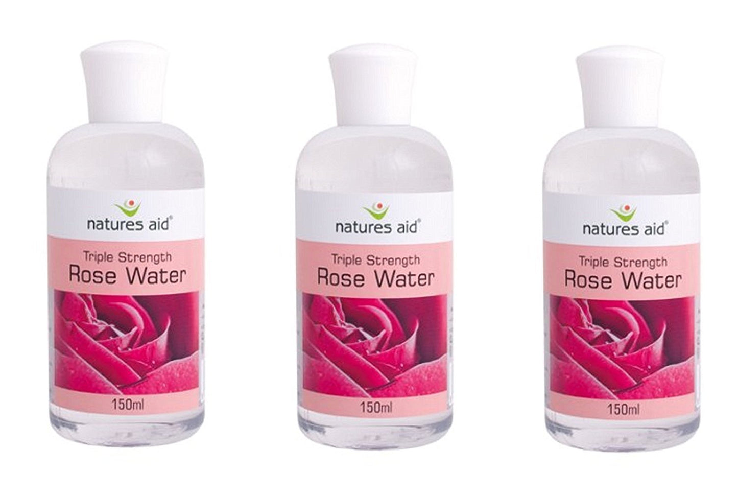 (3 PACK) - Natures Aid - Rosewater (Triple) | 150ml | 3 PACK BUNDLE