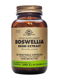 Solgar Boswellia Resin Extract Vegetable Capsules - Pack of 60 - Frankincense, Premium botanical extract - Anti-Inflammatory, Supports Joint Health - Vegan