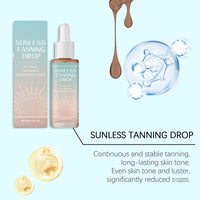 OuXing Sunless Tanning Drops,60ml Nourishing Tan Enhancer Dro-ps,Ta-n-ning Dr-ops,Self Tanning Dr-ops,Body T-a-n Dro-p,T-an without UV Damage,Ta-n Accelerator for Sun,Ta-nning Drops Face