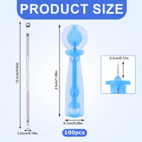 100pcs Blackhead Blemish Remover with Acne Spot Remover Pin, Disposable Acne Pimple Popper Needle, Pimple Needles, Professional Whitehead Acne Blackheads Remover Tools for Beauty Salon Home