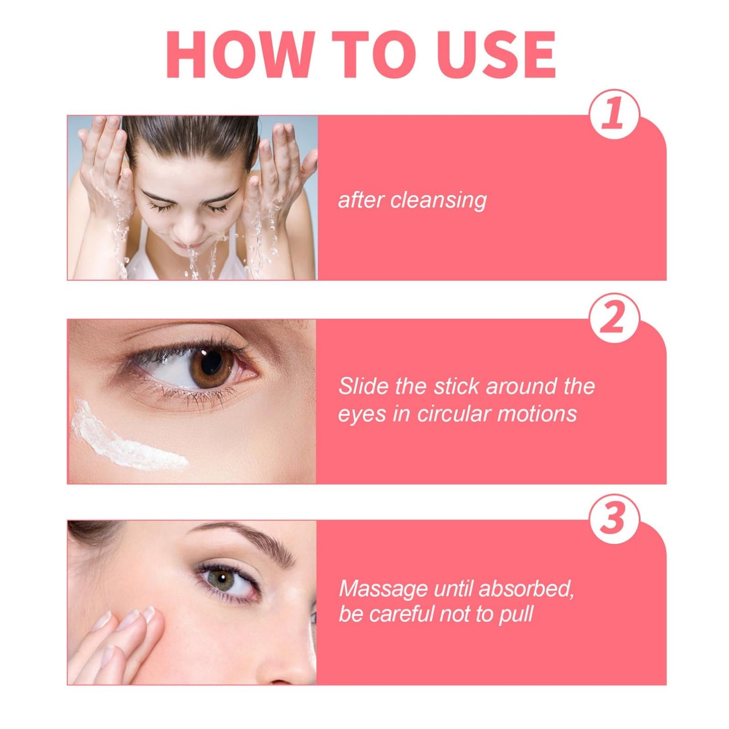 SingHao Retinol Eye Stick,Retinol Eye Cream for Dark Circles,Under Eye Cream Anti Aging,Eye Cre/am for Puffiness,Reducing Fine Lines,E/ye Balm Stick,E/ye Brightener Sti/ck,Smoothens Wrinkle E/ye Cre/am