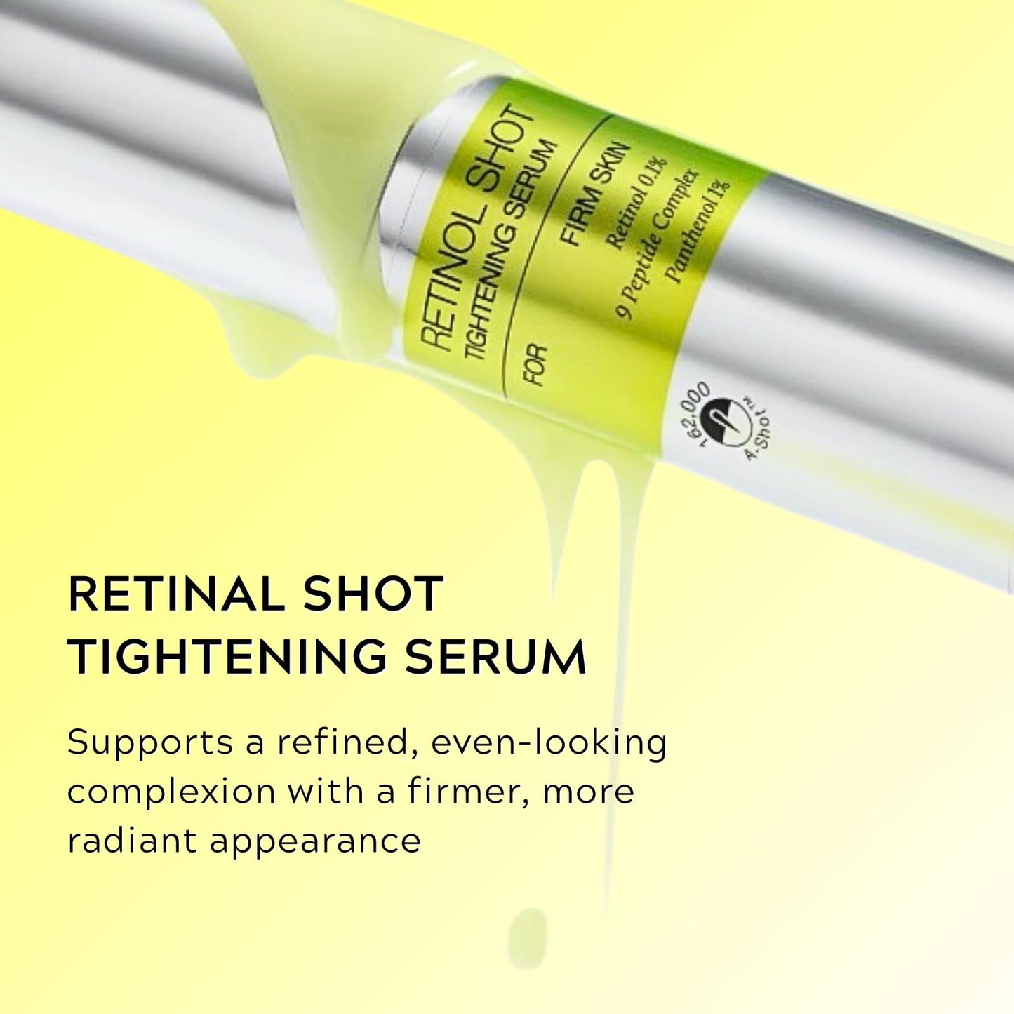 Vita A Retinal Shot Tightening Booster + Retinol Shot Firming Serum, Retinol Serum for Face Anti Aging, Retinol Cream for Wrinkles & Fine Lines, Improve Elasticity, Pore Minimiser, 15ml+30ml