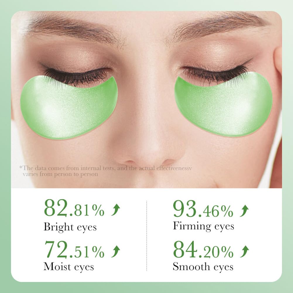 QEEROYO Aloe Vera Eye Patches, Under Eye Patches, Aloe Vera Cooling Eye Masks, Under Eye Masks, Aloe Vera Eye Bags Remover, Aloe Vera Eye Masks, Aloe Vera Under Eye Treatment Masks, 60Pcs