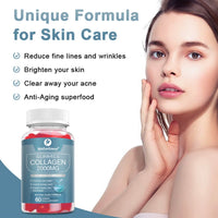 AlphaStateSciences **New**Advanced Collagen Gummies 2000mg - Promote Skin Elasticity, Hair Growth, and Joint Health - Delicious Berry Flavoured Gummy Vitamins for Youthful Radiance