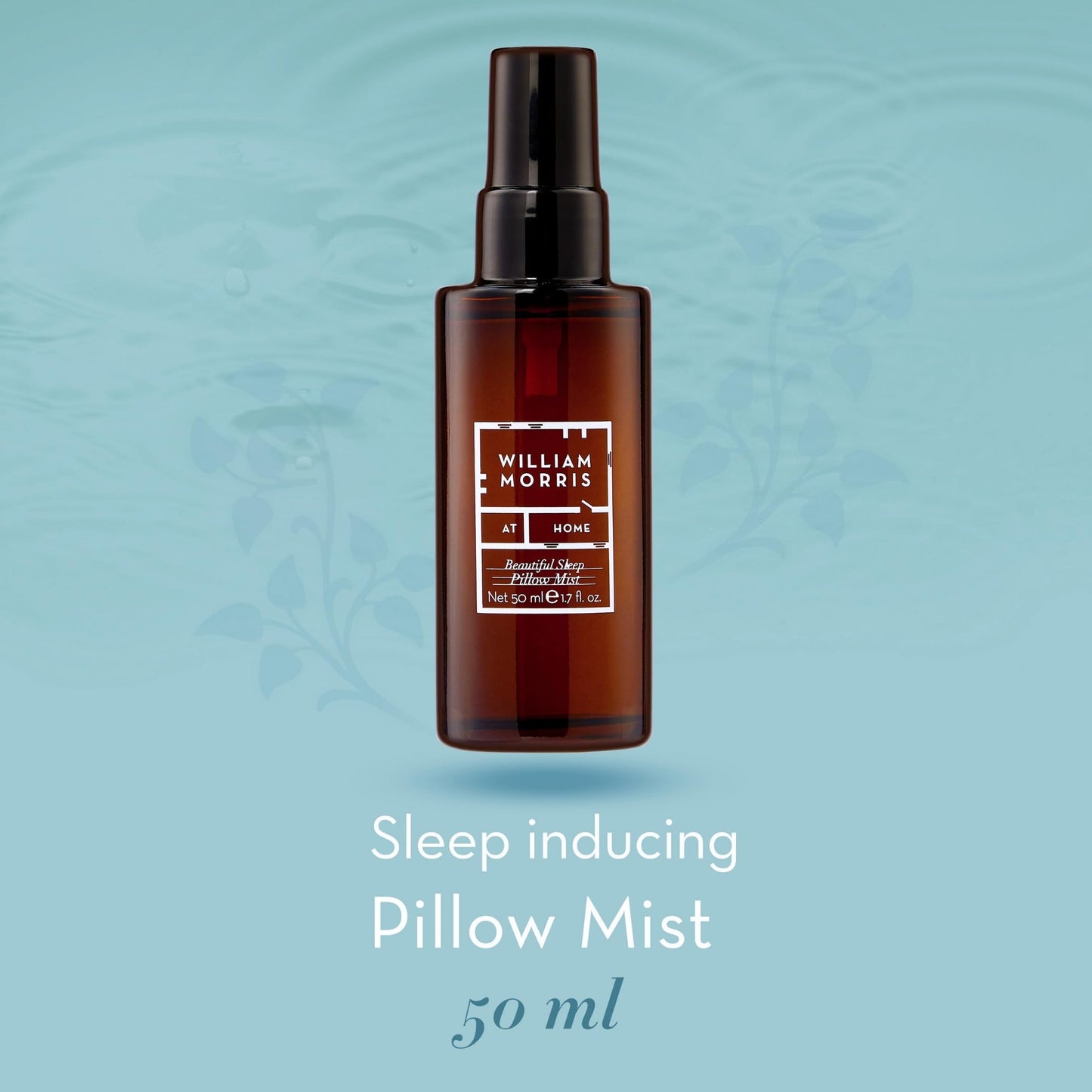 William Morris at Home William Morris At Home Pillow Mist 50ml and Pulse Point Oil 10ml, Calming Essential Oils, Relaxing Fragrance Helps with Sleep, Magnesium, Travel Size, Vegan and Cruelty Friendly, Beauty Gift for Her