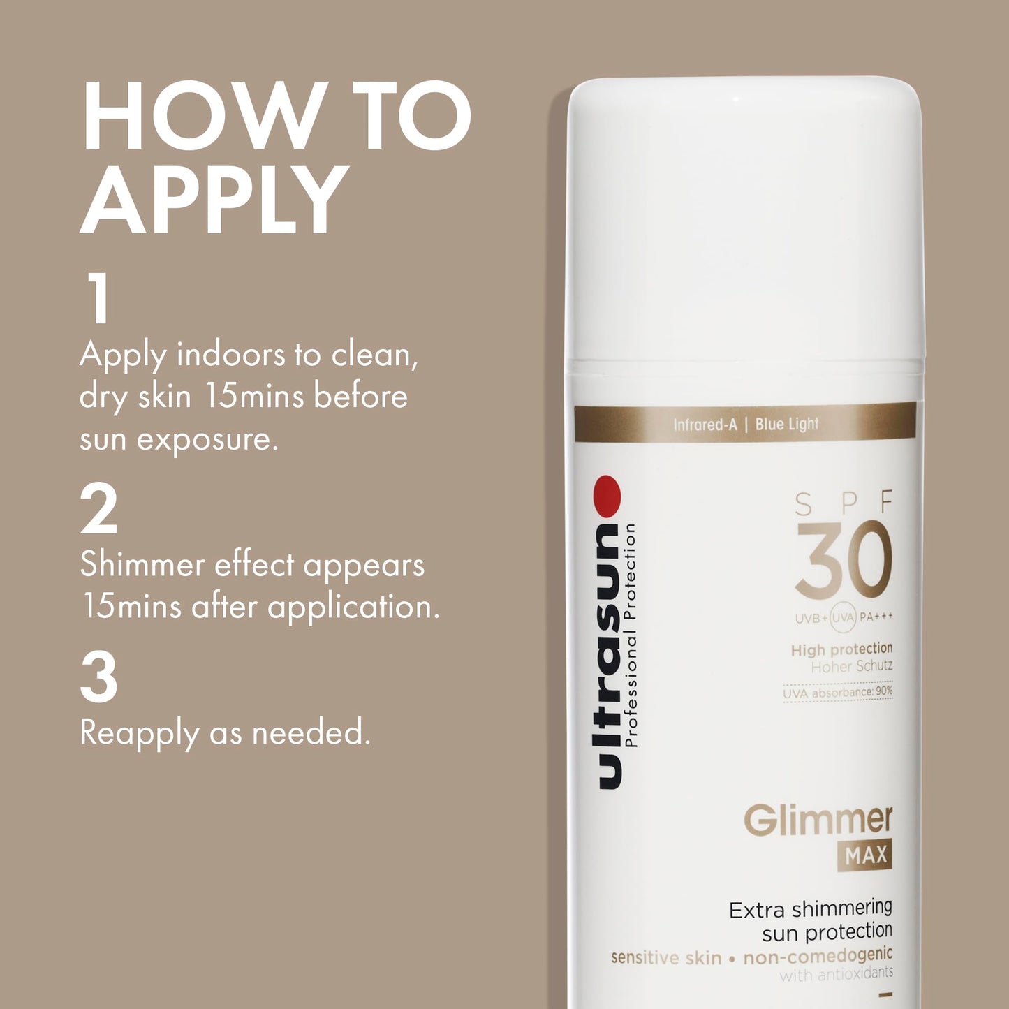 ultrasun Ultrasun Glimmer SPF30 Sunscreen 150ml