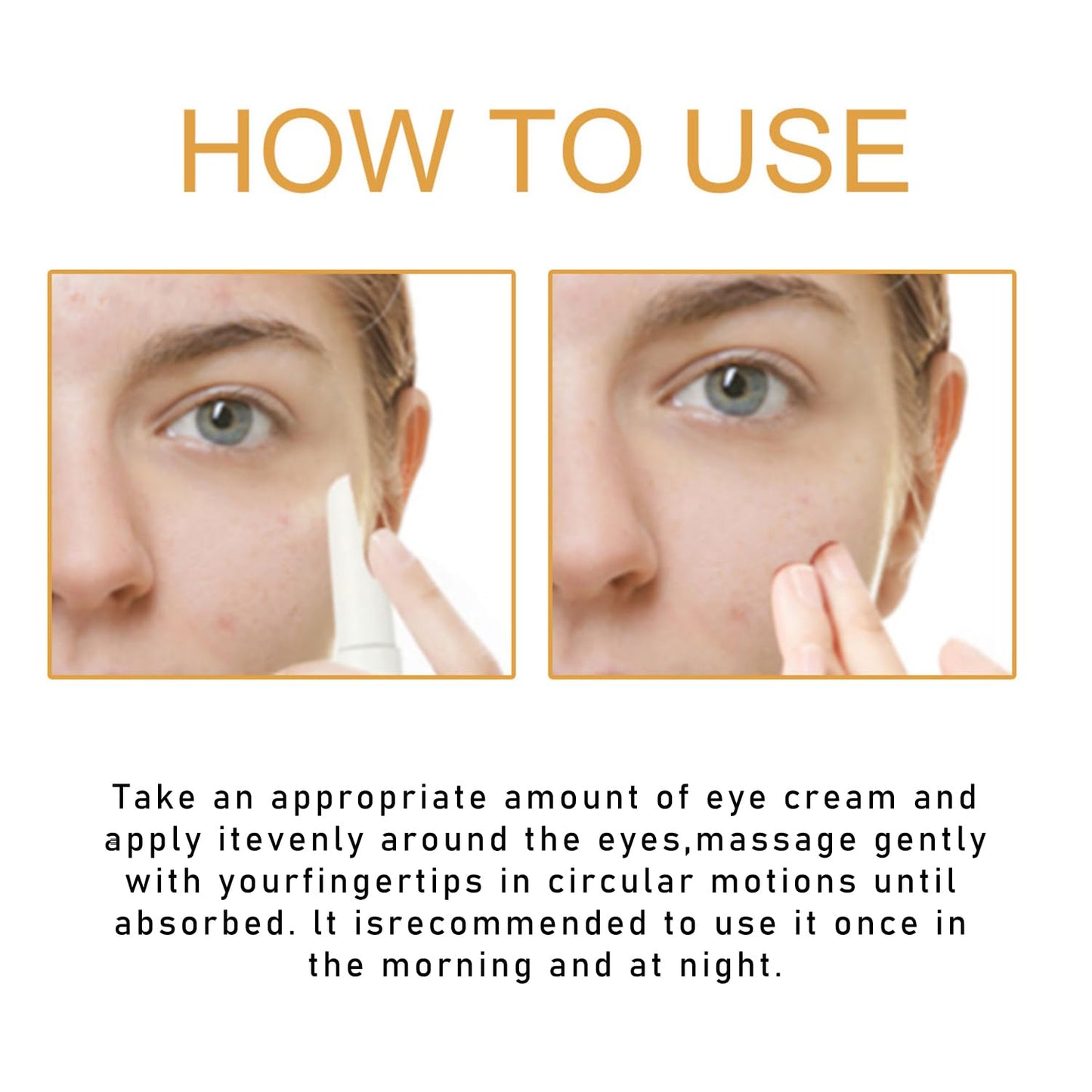 Generic Turmeric Eye Cream, Turmeric Under Eye Balm for Dark Circles, Puffiness Corrector, Brightening Eye Formula, Aging Support Cream, For Tired Eyes, Dull Skin Tone, Fine Texture Lines, Firm Feel
