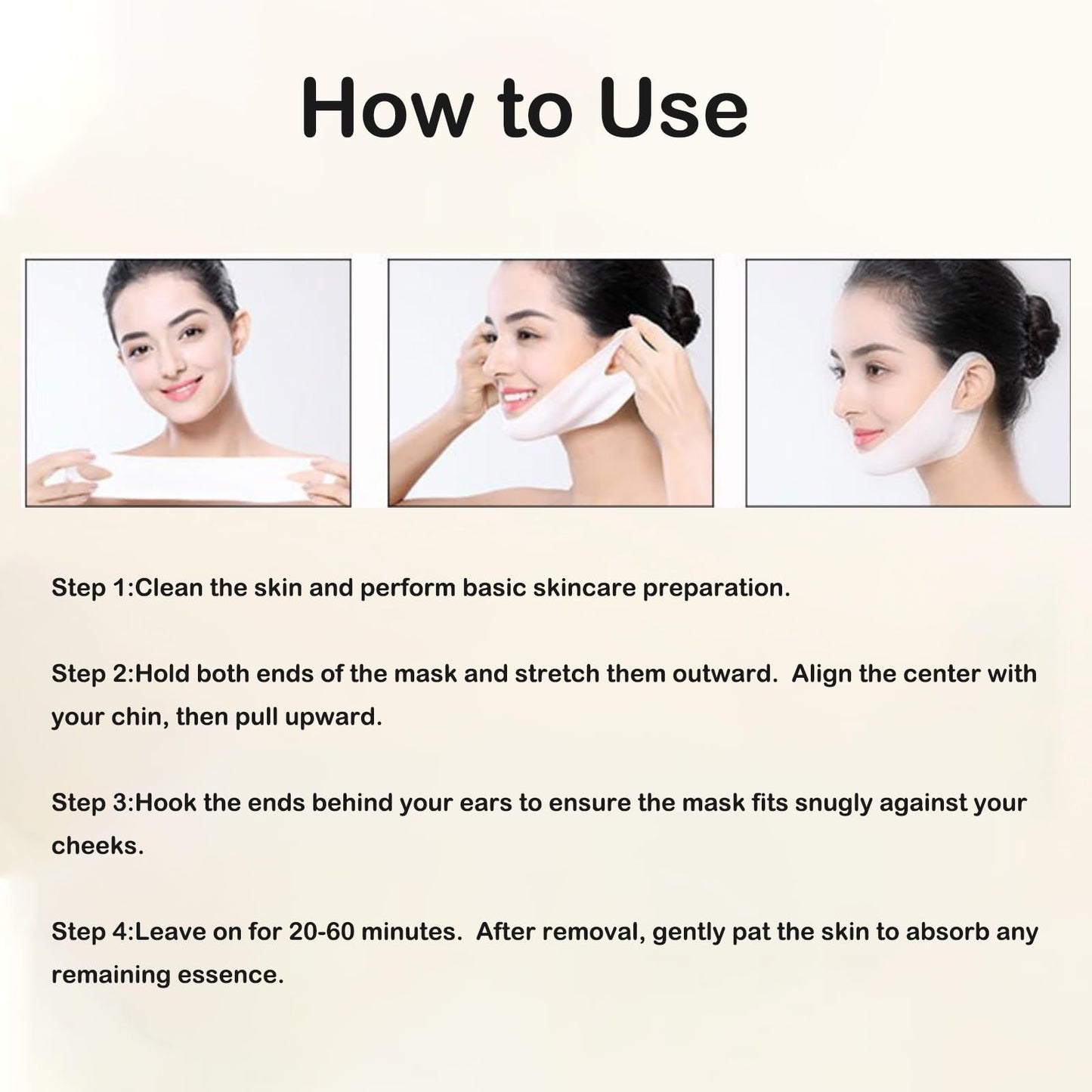 DEGHOUY 4 Pack V-Line Lifting Mask | 24K Gold & Collagen Face Mask, Anti-Aging Jawline Shaper Mask for Face Lift | Hyaluronic Acid & Vitamin E