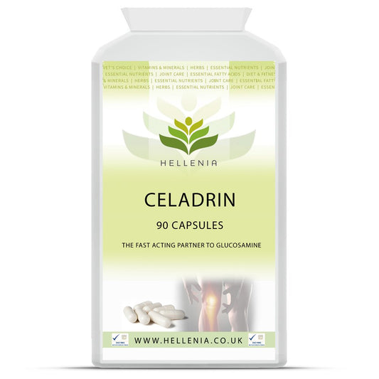 Hellenia Celadrin® 500mg | 90 Capsules | Potent Joint Care Supplement | Vegan Friendly | UK Manufactured