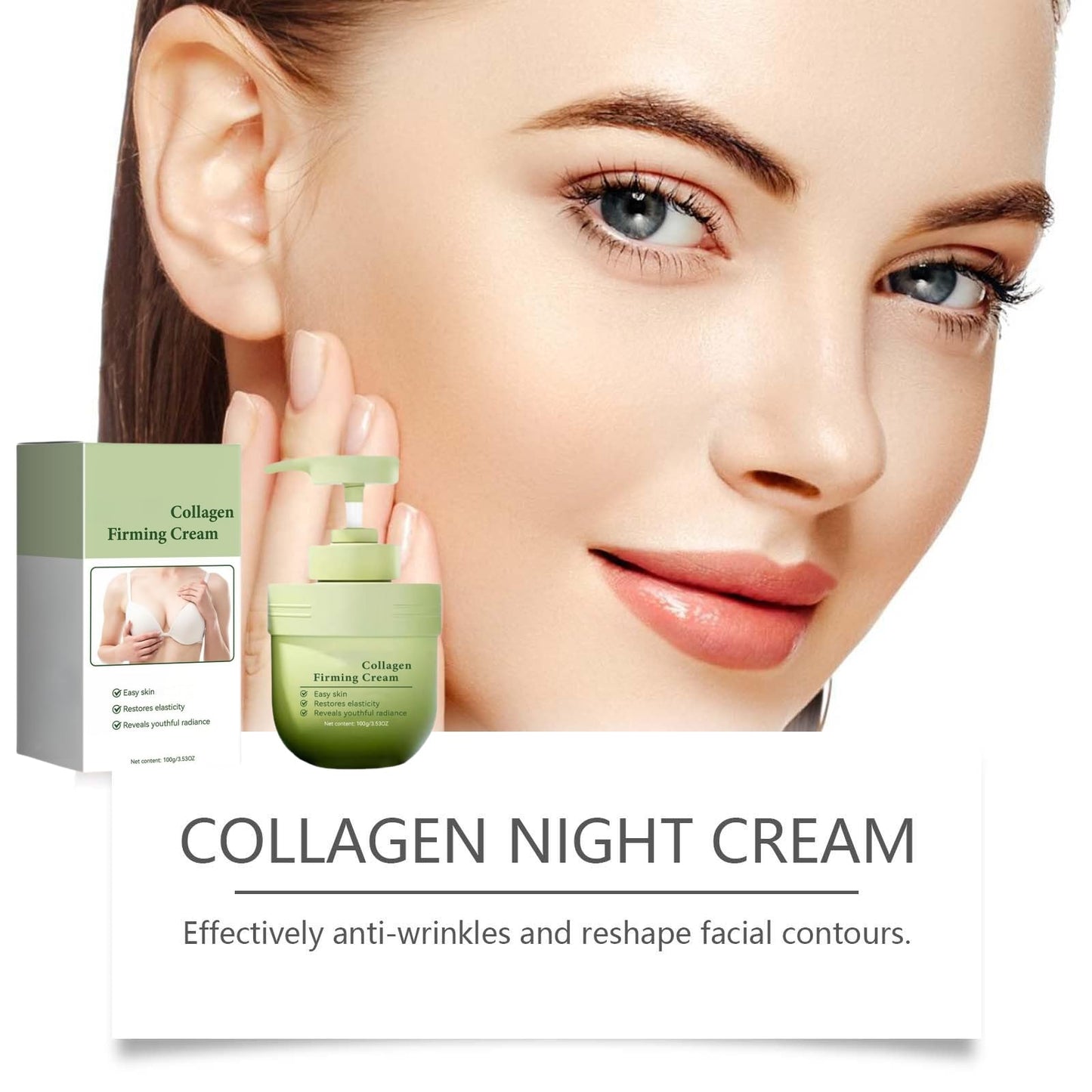 Collagen Firming Cream,Firming Cream,Skin Firming Tightening Cream for Body,Moisturizer Anti Wrinkle Coll-agen Body Cr-eam,Coll-agen Firming Bod-y Crea-m,Colla-gen Face Cre-am