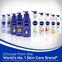 Nivea Rose and Argan Oil Body Lotion 400 ml (13.5 oz) - - goodness of natural oil in a fast absorbing lotion. Dry Skin - India