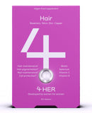 4 Her Hair supplements for women - 60 Vegan Tablets - Hair and Nails Vitamins for Women - Biotin, Rosemary, Selenium, Zinc, Copper and Millet Extract - for Hair and Nail Maintenance