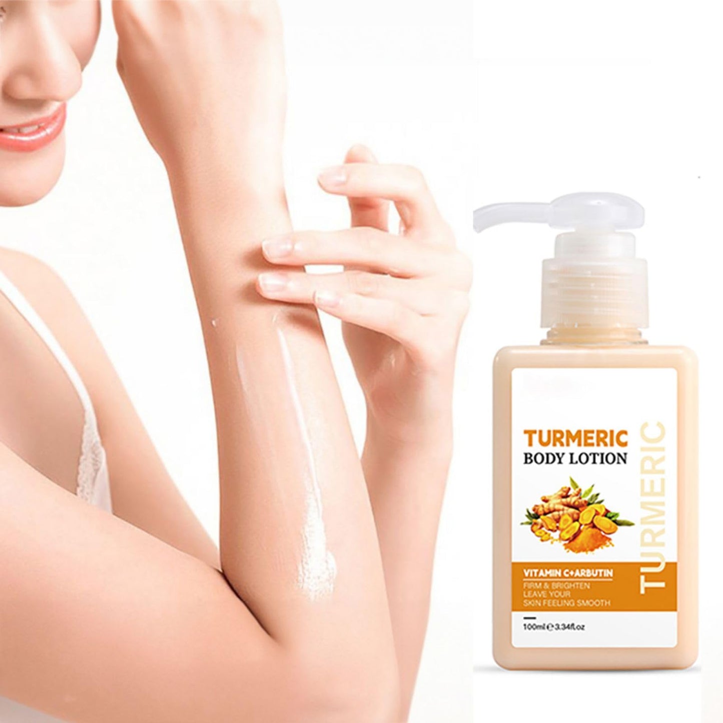 Turmeric Body Lotion, Tumeric Cream For Face And Body,Remove Acne,Dark Spots,Sun Damaged Skin,Anti-Aging Firming Body Lotion Body & Face Dry Skin Moisturizer Women Men