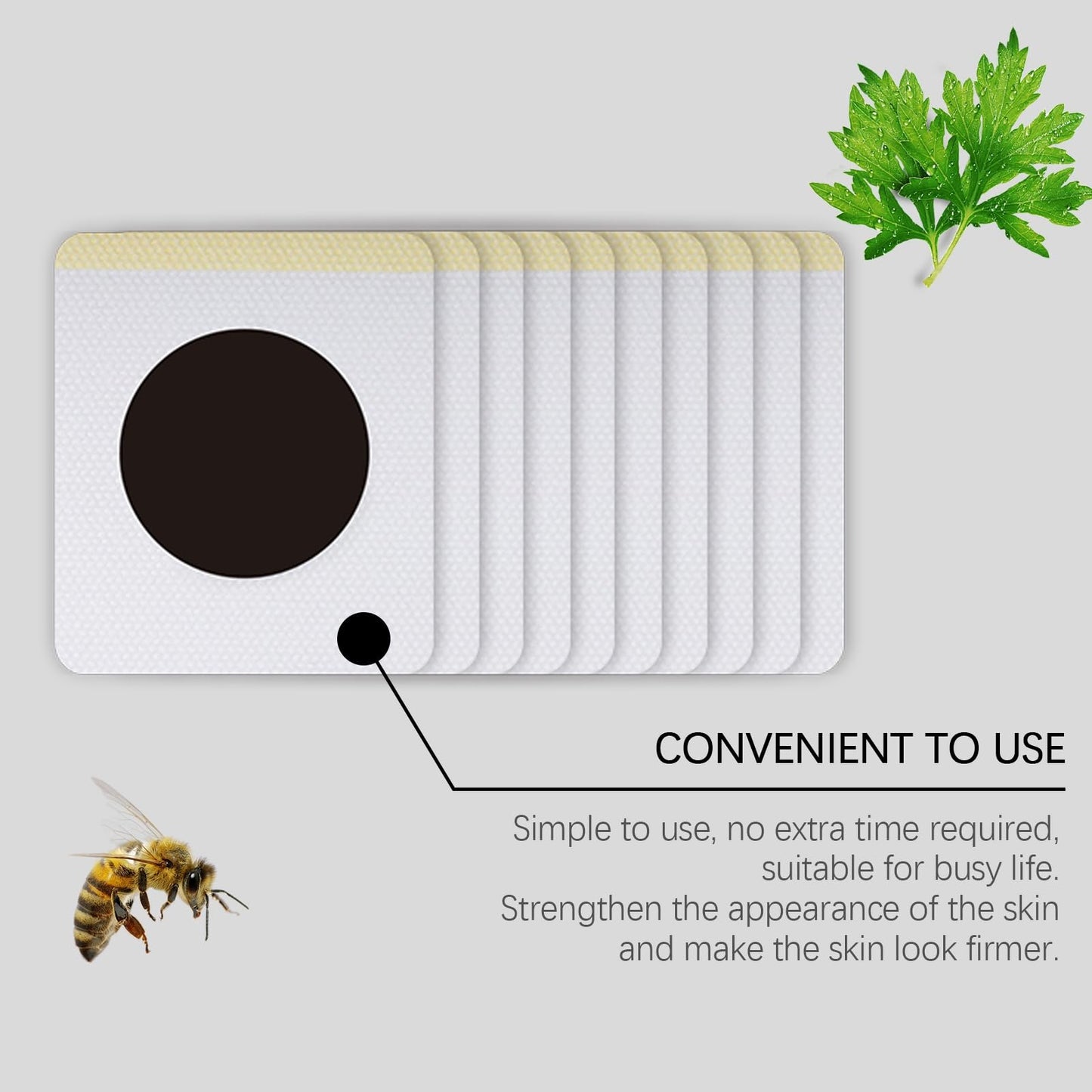 Xunzhi 10PCS Bee V-enom Patches,S-lim Patch,S-haping Firming Body Patch,W-eight L-oss Patches,Body S-haping Stickers,D-iet Patches for All Skin Types,Bee V-enom Friming Patches,Firming Tighten Plasters