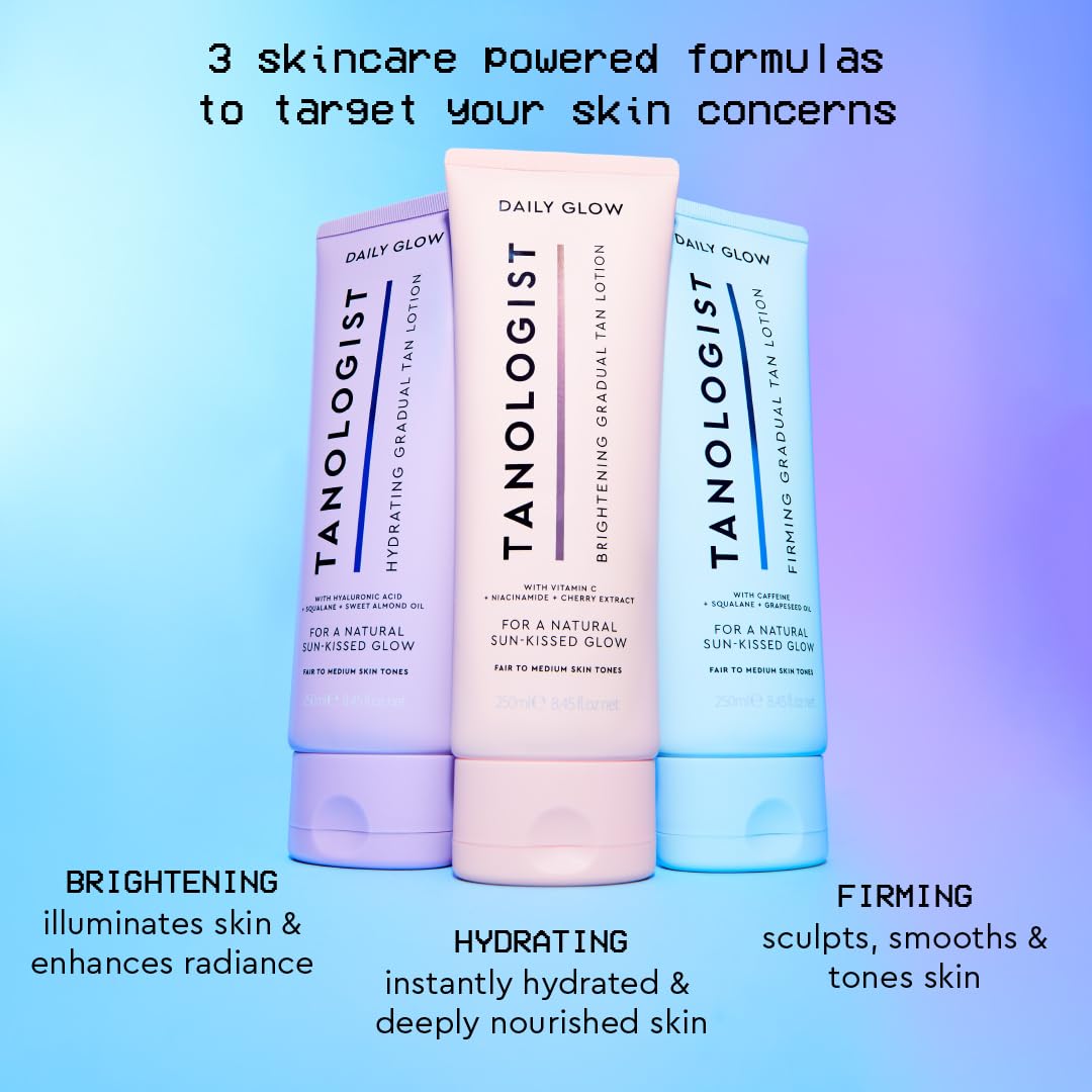 Tanologist Brightening Daily Glow Gradual Self-Tanning Lotion, Fair - Medium, 250ml
